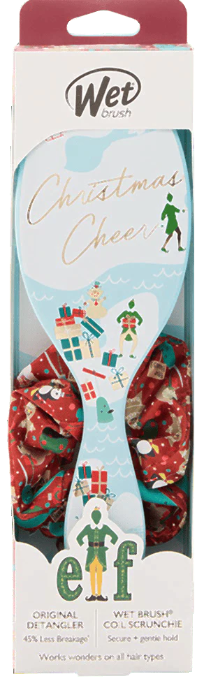 Wet Brush with Scrunchie Christmas Cheer Elf