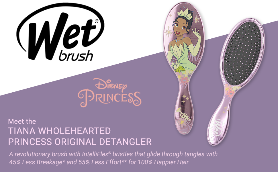 Wet Brush® The Original Detangler® Disney Princess Wholehearted Tiana Purple